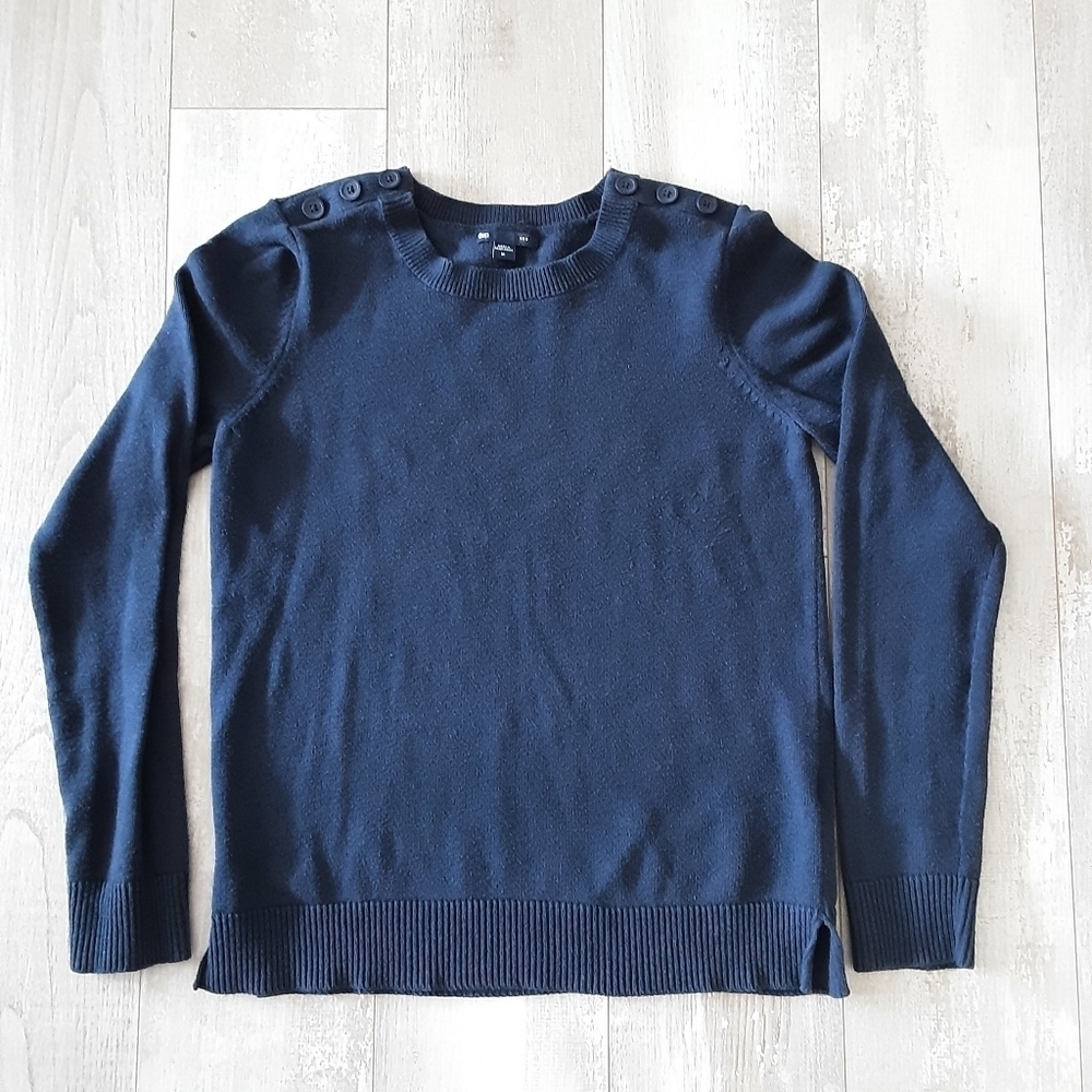 GAP Navy Sweater with buttons on collar